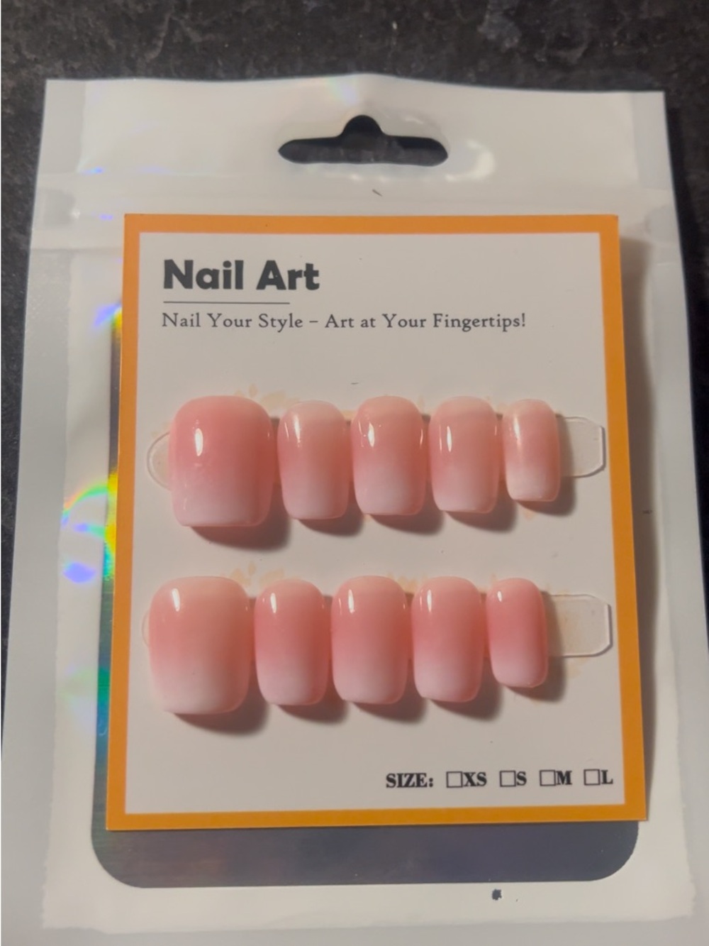 10 PC Hand Crafted Ombre Nails NWT (S,M,L) - Picture 4 of 10